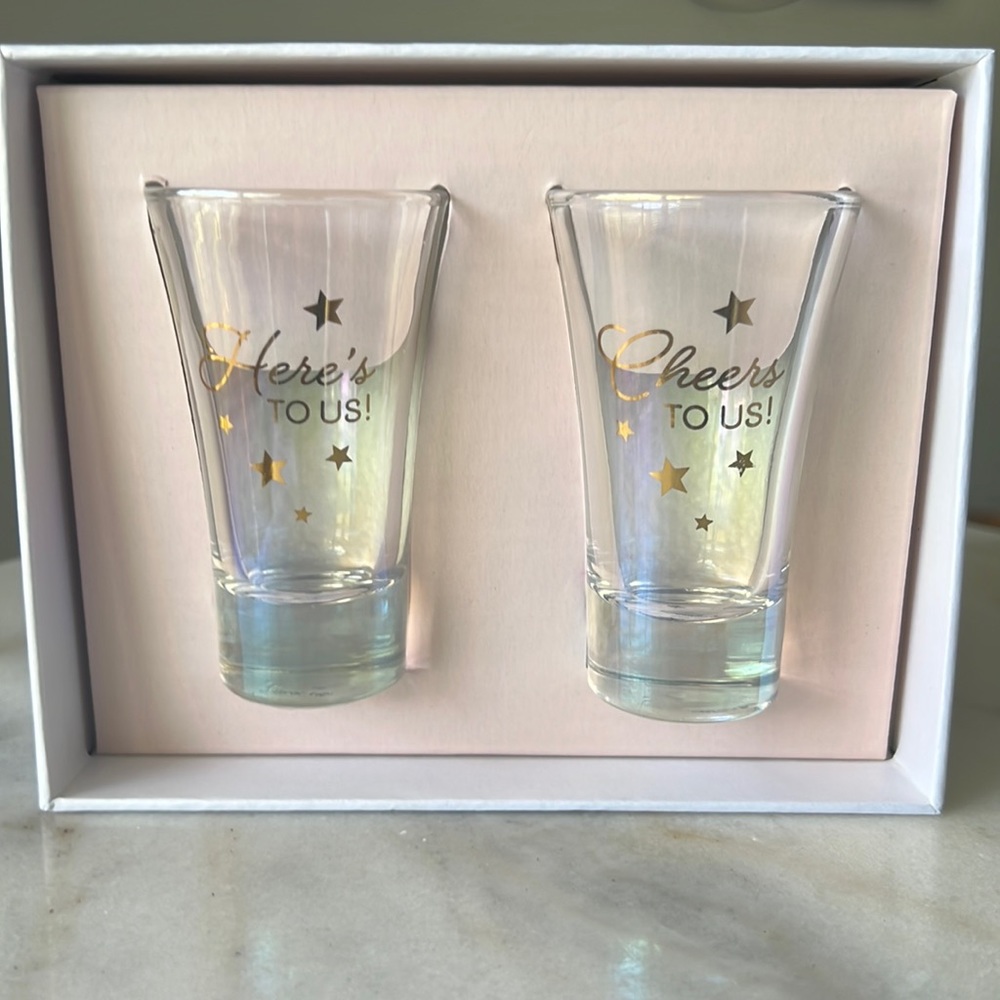 Wedding or celebration shot glasses.